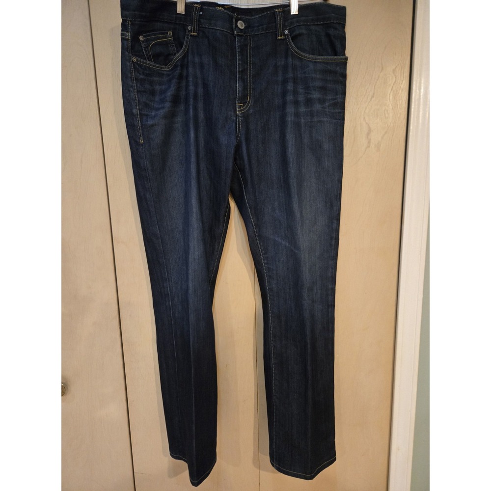 Fidelity Denim 50-11 Mens 40 Dark Wash Relaxed Straight Jeans USA 37x31